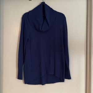 Cable & Gauge Blue Cowl Neck Sweater